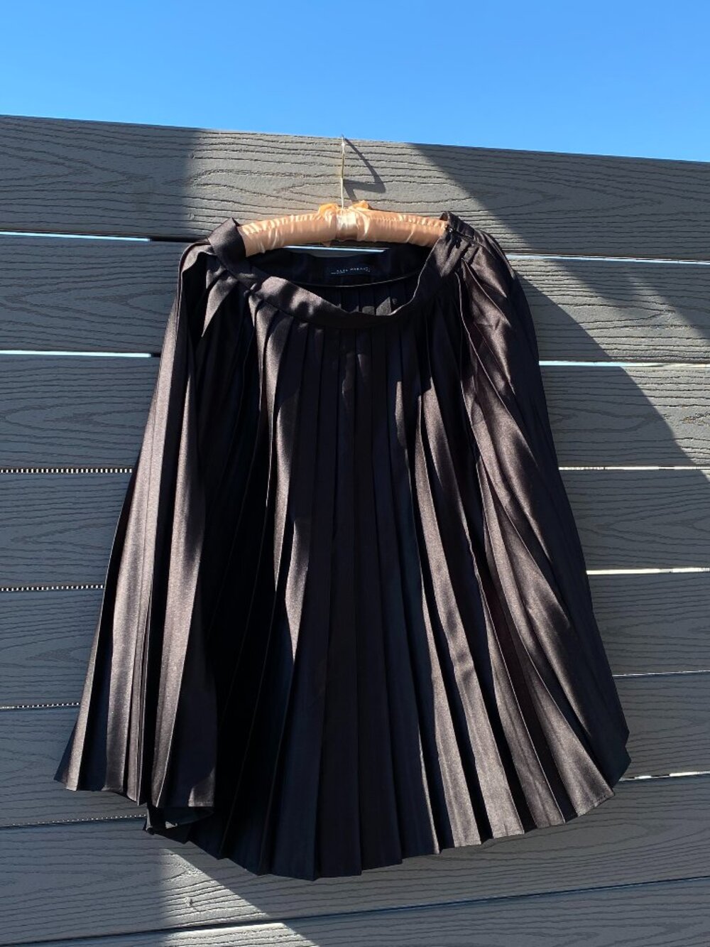 Black Pleated Skirt (Zara Woman)